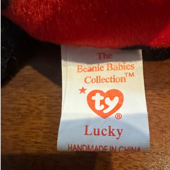 Ty Beanie Babies Lucky The Ladybug - NWT - Picture 4 of 9